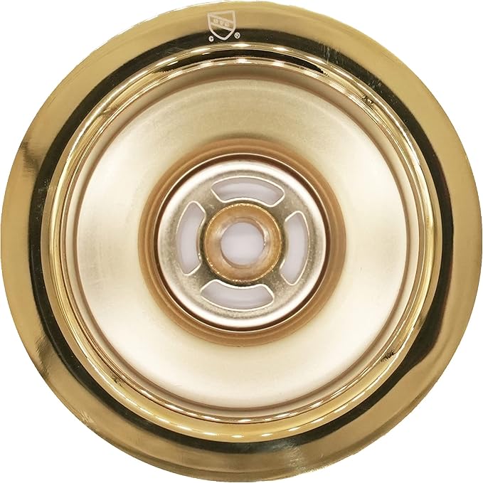 Westbrass A213-01 3-1/2" Wing Nut Twist Style Large Kitchen Sink Basket Strainer, Polished Brass