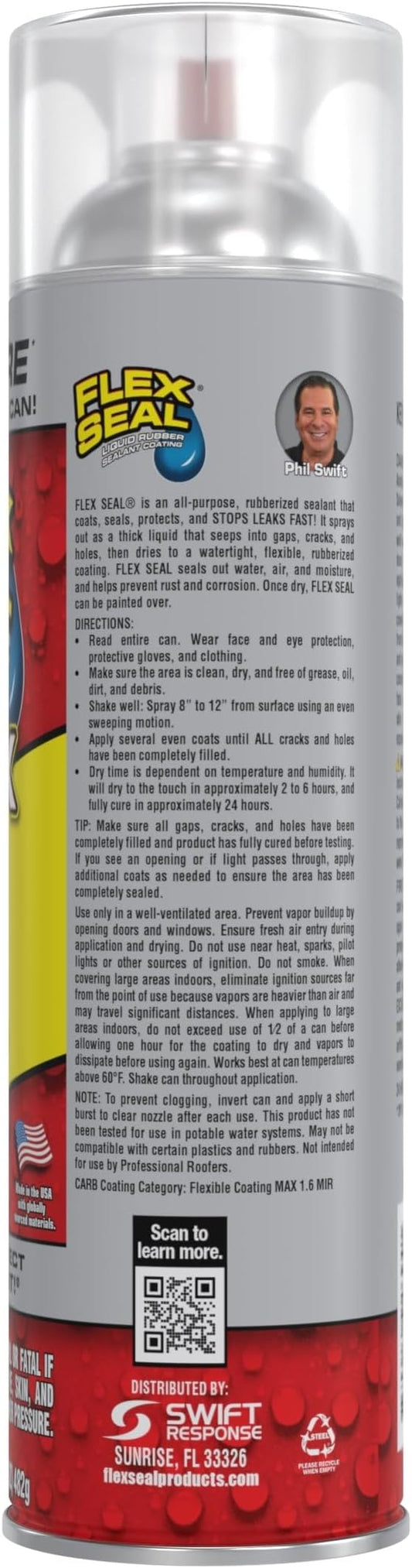 Flex Seal MAX, 17 oz, 1-Pack, Clear, Stop Leaks Instantly, Waterproof Rubber Spray On Sealant Coating, Perfect for Gutters, Wood, RV, Campers, Roof Repair, Skylights, Windows, and More