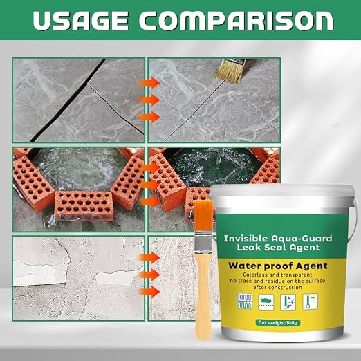 2024 New Invisible Waterproof Agent Set, Upgrade Super Strong Transparent Waterproof Coating Agent, Anti-Leakage Agent Transparent Leakage Protection Glue Repairing Leak Waterproof Adhesive (3)