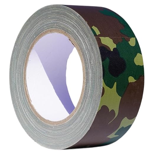 GGR Supplies T.R.U. CDT-36 Industrial Grade Duct Tape. Waterproof and UV Resistant. Multiple Colors Available. 25 Yards. (Camouflage/Military, 2 in.)