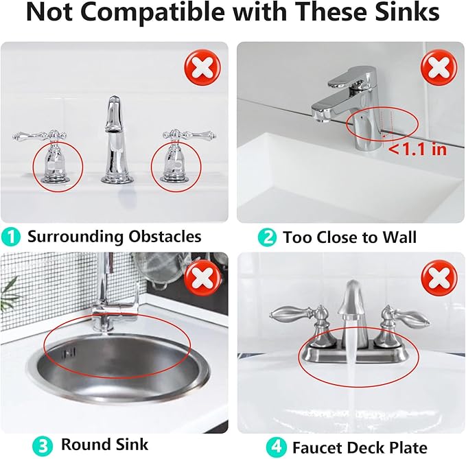 14.6 inch Faucet Mat for Kitchen Sink Splash Guard[7° Slope Fast Self-draining][Snap Lock Fit]Kitchen Sink Faucet Mat Splash Guard Kitchen Sink Area Water Splash Guard Behind Faucet Draining Mat