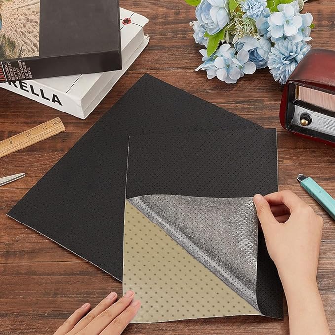 Leather Repair Patch 17.7x78.7 Breathable Perforated Adhesive Self-Adhesive Repair Patch, Furniture Couch Car Seats Office Chairs Sofa Repair Patch Refurbished Patch