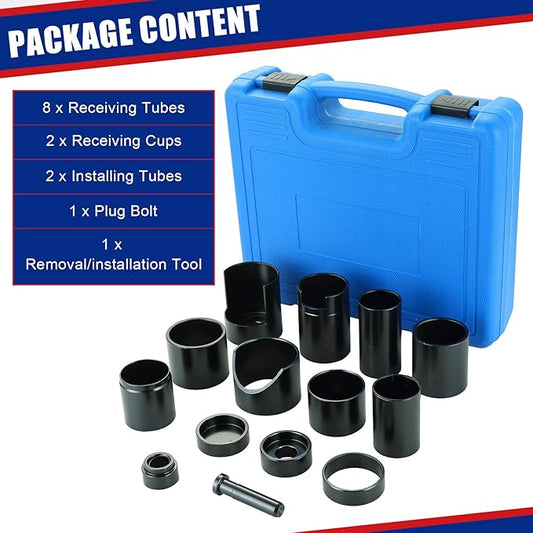 NYXOVA 14 Piece Master Ball Joint Service Adapter Set, Compatible for Ball Joint Replacement and Repair - 2WD and 4WD Cars, Trucks and SUVs