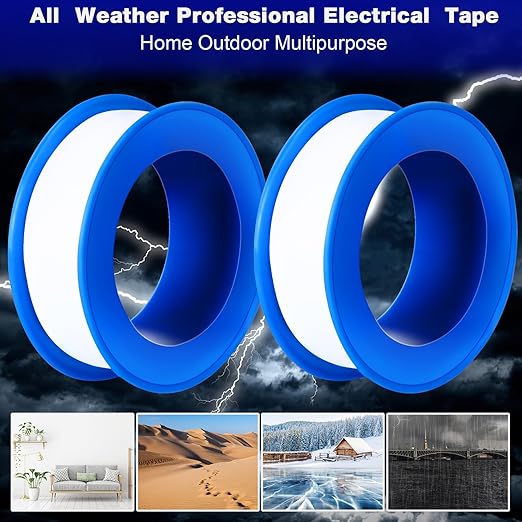 Pushglossy 150 Rolls PTFE Tape 1/2 x 520 Inches Plumbers Waterproof Sealant Plumbing Tape for Shower Head Repairing Water Pipe Sealing (White)