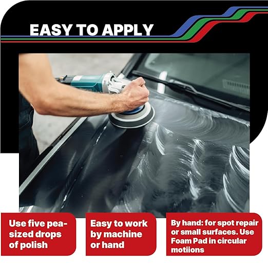 LAUCO Step 2 Fine Polish Compound – 32oz, Professional Swirl Mark & Scratch Remover for Automotive Paint, Silicone-Free, Clear Coat Safe Polishing Compound for High-Gloss Finish, Body Shop 36102