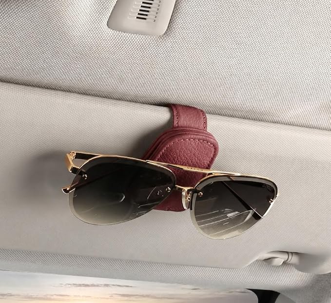 Alymarr Leather Car Seat Gap Filler, Center Console Organizer Multifunctional Auto Console Side Storage Box with Cup Holders,Car Accessories,Magnetic Leather Sunglasses Holder,Phone Key Storage
