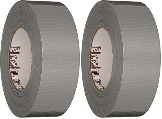 Nashua - 1087147 2280 Polyethylene Coated Cloth Multi-Purpose Duct Tape, 55m Length x 72mm Width, Silver (Pack of 2)