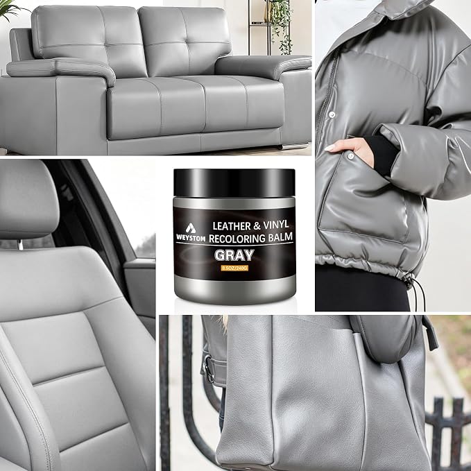 Leather Recoloring Balm, Color Restorer Conditioner, Leather Dye for Furniture, Couch Paint and Repair, Scratch Remover, Leather Color for Couches, Leather Repair Kits