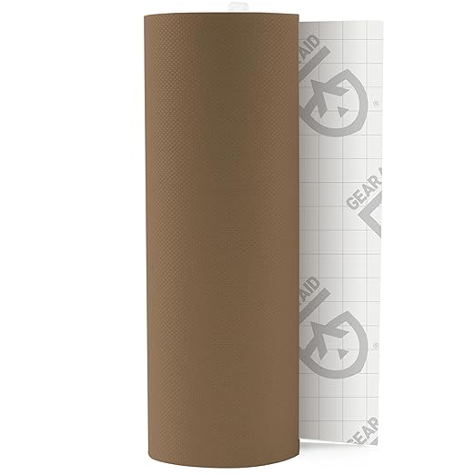 GEAR AID Tenacious Tape 3” x 20” Nylon Fabric Gear Repair Tape, Fix Holes and Rips in Puffy Jackets, Rain Gear, Tents, Sleeping Bags and Outdoor Equipment, Coyote, 1 Roll
