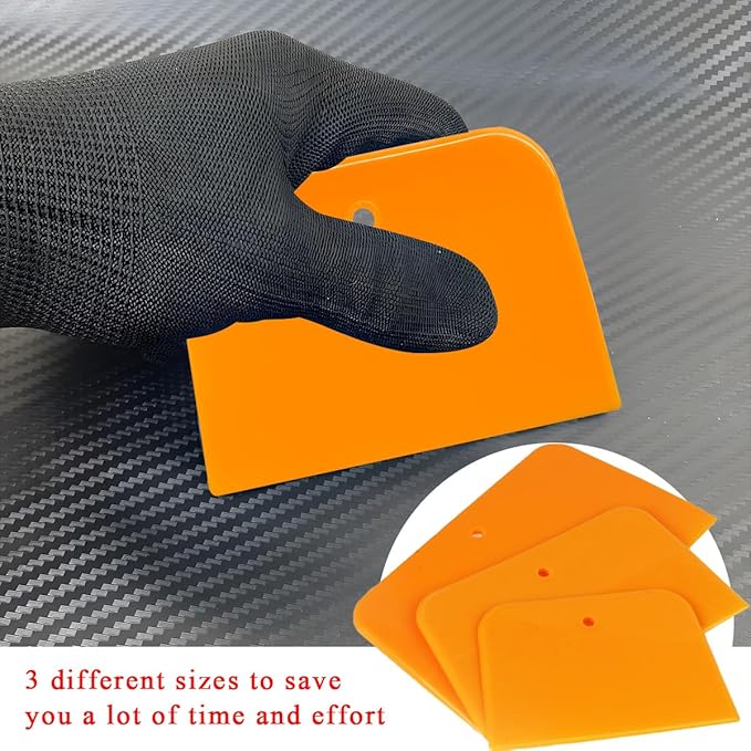 9 PCS Body Filler Spreaders, 4, 5, 6 Inch Reusable Auto Body Fillers Plastic Spreader, Automotive Body Filler Spreader for Applying Fillers Paint Repairs Putties Glazes Caulks