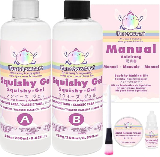 Taba Squishy Kits Flex Rubber for Squishy Making Liquid Silicone 17oz Pack Classic Tabba