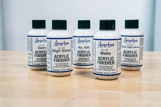 Angelus Brand Acrylic Leather Paint High Gloss Finisher No. 610 - 4oz, Packaging may vary