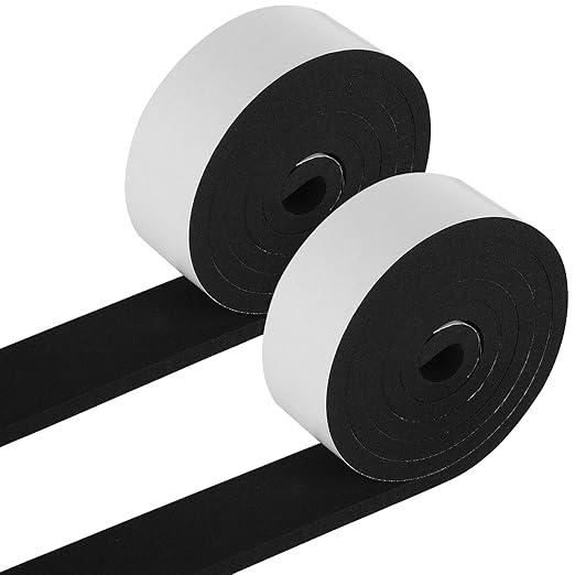 High Density Foam Tape - 2'' x 3/8'' x 13Ft Weatherproof Adhesive Prevent Condensation Heat Resistant Flame Retardant Weather Stripping Easy to Cut & Install & Remove for Car Doors Pipes Windows