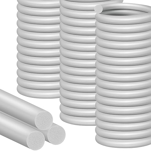MYFAMIREA 50FT Backer Rod 1/4 Inch EPDM Rubber Caulk Saver Weather Strip Seal Concrete Expansion Joint Filler for Gaps and Joints, Gray