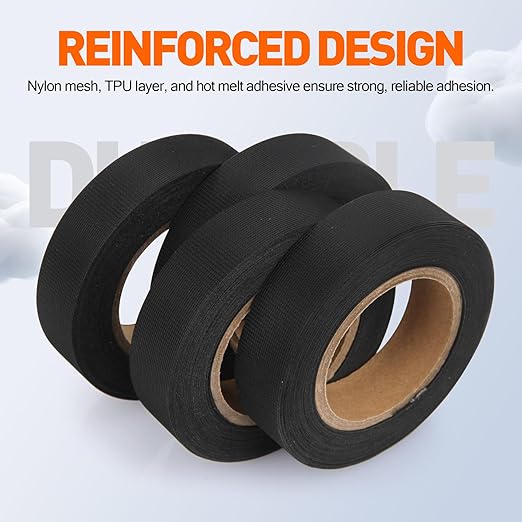 TPU Seam Sealing Tape – Waterproof Heat-Seal Fabric Repair Tape for Tents, Outdoor Gear, and Apparel – 0.79 in x 5.47 yd, Black