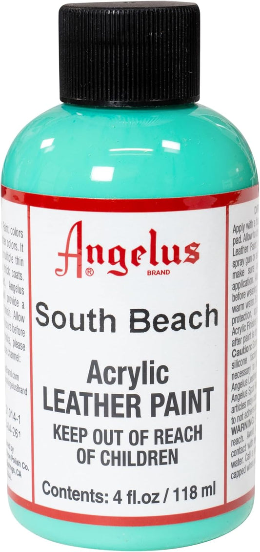 Angelus Acrylic Leather Paint, 4 oz, South Beach