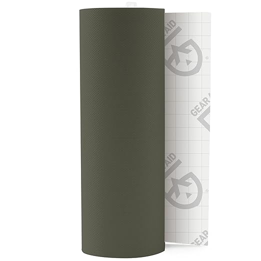 GEAR AID Tenacious Tape 3” x 20” Nylon Fabric Gear Repair Tape, Fix Holes and Rips in Puffy Jackets, Rain Gear, Tents, Sleeping Bags and Outdoor Equipment, OD Green, 1 Roll