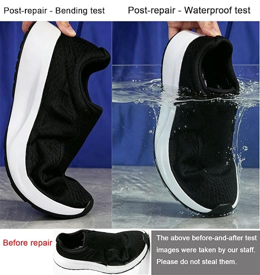 Shoe Glue Sole Repair, Shoe Glues Heavy Duty, Clear, Waterproof, High Strength, Dries in 3 Hrs| Strong Shoe Glue Repair Adhesive for Soles, Heels, Sneakers, Leather Shoes, Boots, Sandals