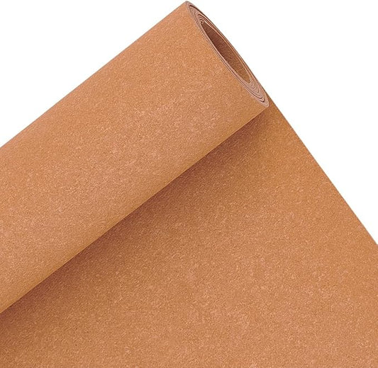 BENECREAT Leather Stiffener Roll, Brown, Bag Liner, 59x15.7inch, 1mm Thick | PVC Leather Stiffener Roll, Bag Stiffener, Sandy Brown PVC Roll, For Leather Bag Liner, Craft DIY