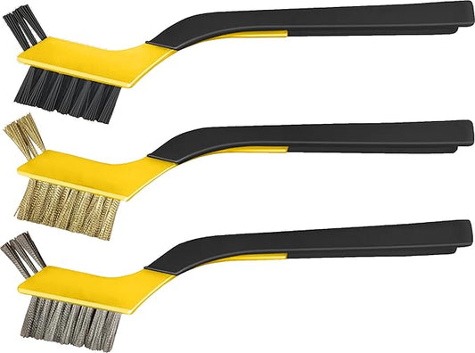 ALLWAY AMB 3-Piece Soft-Grip Mini Stripper Brush Set