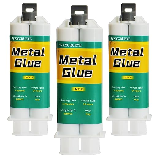 Metal Repair Glue, Muffler Repair kit, Epoxy Adhesive, Liquid Weld for Metal, for Stainless Steel, Plastics, Aluminum, Welding Metals to Metals Glue, high Strength，Heat and Water