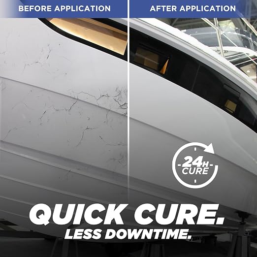 5200 Marine Sealant - Fast-Cure, High-Bond, UV-Resistant Underwater Marine Adhesive Sealant for Boats, Hulls, Decks, and RVs - with Gloves, Nozzle, White 10 oz