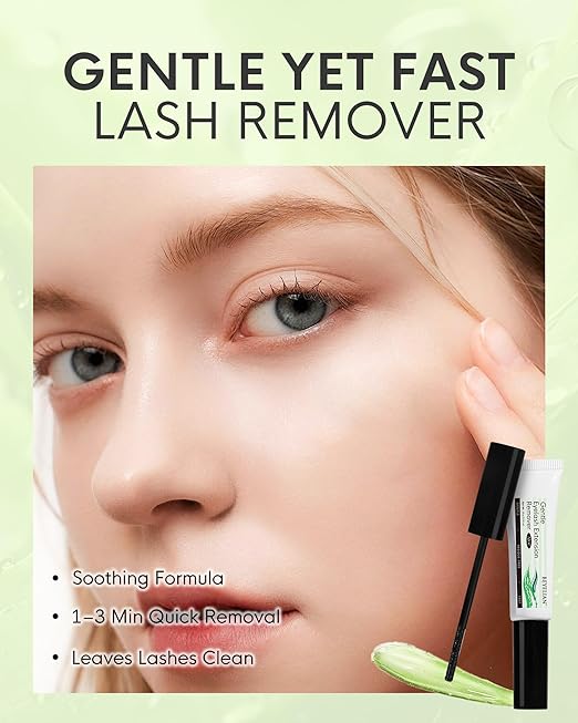 BEYELIAN Eyelash Extension Remover Cream, Light Aloe Flavor Cream,Eyelash Adhesive Remover, Professional Eyelash Extensions Remover for Salon