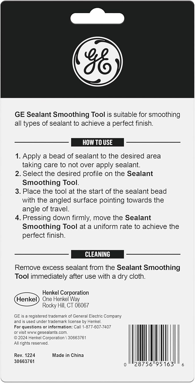 GE Sealant Smoothing Tool, Blue, 1 Piece Tool, 12 Pack