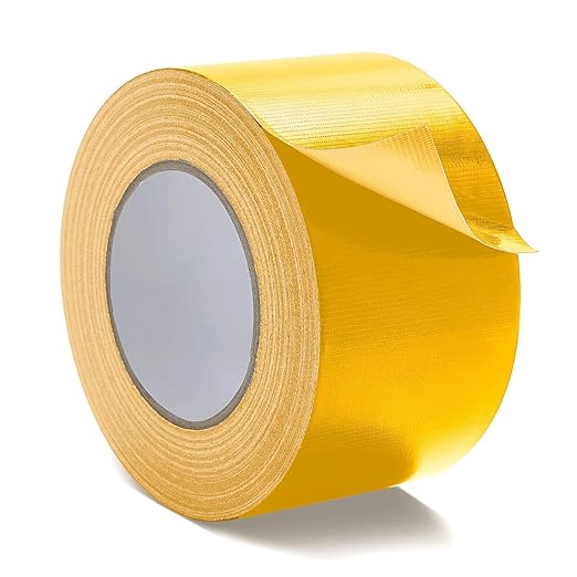 Reniteco Yellow Duct Tape- 3 inches x 45 Yards, Waterproof & All-Weather, No Residue, UV Resistant, Heavy Duty for Car, Home & Outdoor Repairs, 1 Roll