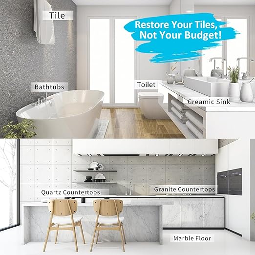 Waterproof Gray Grout Reviver Ready Mixed, 13.4 oz / 380g Fast Drying, Extra Volume Waterproof Grout Repair Kit Gray Tile Grout for Patio, Shower, Bathroom, Window, Quick Drying Gap Filler