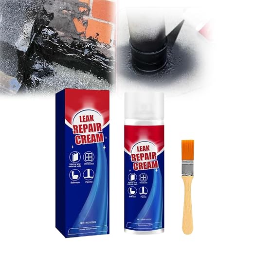 Instant Leak Repair Spray, Multi Surface Leak Repair Spray, Multi-Surface Leakrepair Indoor and Outdoor Waterproof Coating, for Roofs Pipes Crack, Fast Drying, Easy to Apply (1)