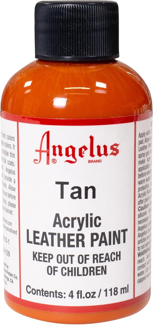 Angelus Acrylic Leather Paint, 4 Fl Oz (Pack of 1), Tan