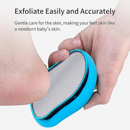 Nano Glass Foot File, Pedicure Tool and exfoliator, Glass Surface, Comfortable Hand and Foot Grinding Scraper for Wet and Dry feet, Removal Hard or Dead Skin, Suitable for Women or Men