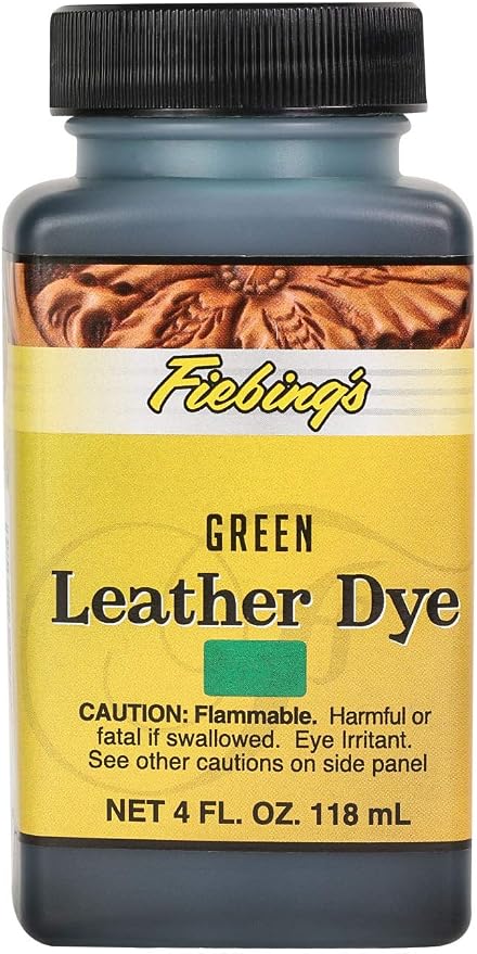 Fiebing's Leather Dye (4 Fl Oz, Mahogany) - Alcohol-Based, Penetrating, Permanent Dye for Shoes, Boots, Belts, Bags, Furniture - Includes Wool Dauber Applicator - Recolor & Restore Leathercraft