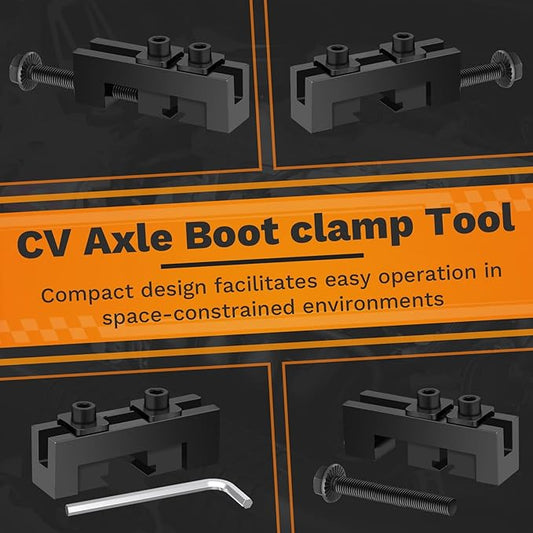 ecocstm CV Boot Clamp Pliers, CV Axle Boot clamp Tool, Single Ear Hose Clamp Plier, Joint Boots Clamp Pliers, Widely Used Shaft Clamping Tool, Fits Most Car Models,OEM 09521-24010