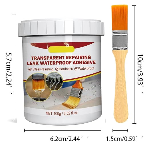 Leak Repair Coating Waterproof Glue, Efficient Leak Prevention, Flexible Waterproof Adhesive, Suitable for Seam Seepage, Window Sill Seepage, Bathroom Seepage, Roof Seepage