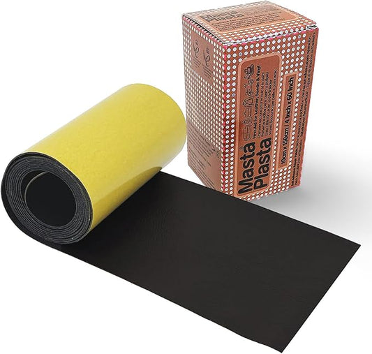 MASTAPLASTA Original Leather Repair Tape - Black 60" x 4" (150 x 10 cm). Upholstery-Quality. Quick and Easy Leather Repair Patch Self Adhesive for Couch, Leather Patches for Car Seats