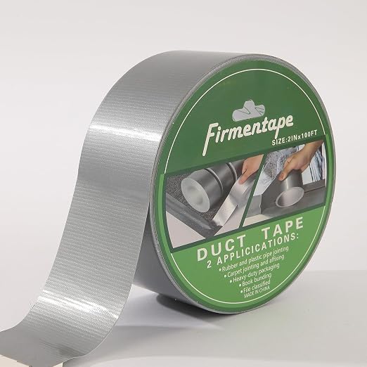Heavy Duty Cloth Waterproof Tape 2" x50ft, Fiberglass Reinforced for Roofing/Pipes, Butyl Rubber Adhesive - Weatherproof & UV Resistant (Gray)