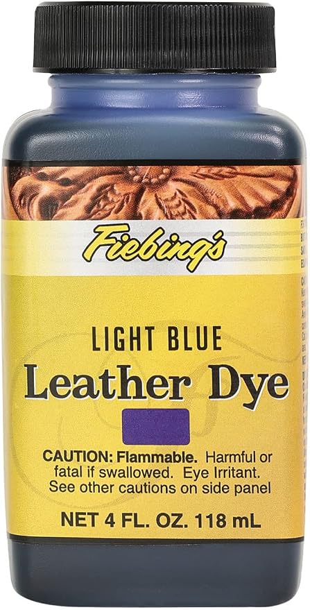 Fiebing's Leather Dye (4 Fl Oz, Mahogany) - Alcohol-Based, Penetrating, Permanent Dye for Shoes, Boots, Belts, Bags, Furniture - Includes Wool Dauber Applicator - Recolor & Restore Leathercraft