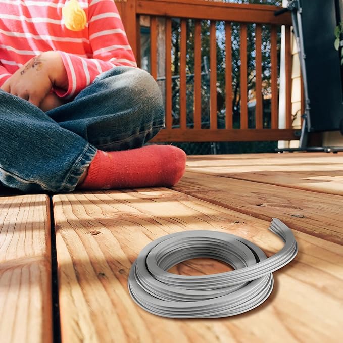 Kingdder Concrete Expansion Joint Filler Driveway Crack Filler Flexible EPDM Rubber Strip for Concrete Crack Repair Replacement Weather Aging Resistance Expansion Joint(1'' Wide, 15 ft Long)