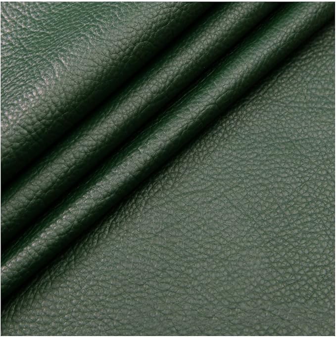 Self Adhesive Leather PU Fabric Leather Repair Patch 100x138cm Multicolor Available Anti Scratch Leather Tape Upholstery Vinyl Sticker for Couch Sofas Furniture Drivers Seat(Blackish Green)