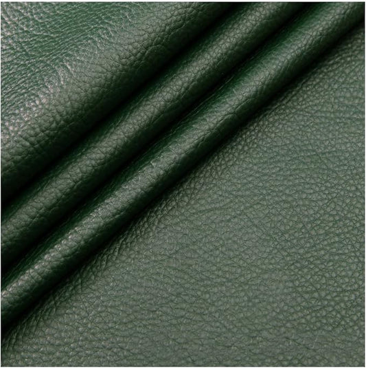 Self Adhesive Leather PU Fabric Leather Repair Patch 100x138cm Multicolor Available Anti Scratch Leather Tape Upholstery Vinyl Sticker for Couch Sofas Furniture Drivers Seat(Blackish Green)