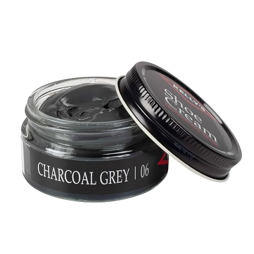 Kelly's Charcoal Grey Shoe Polish 1.5 oz - Professional Leather Shoe Cream