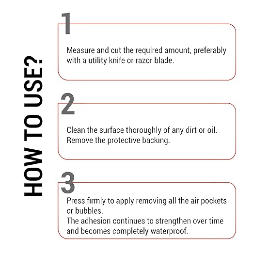CANOPUS Waterproof Patch and Seal Tape, 4" x 5' White, Roof & Gutter Rubber Repair Tape, Fix Leaks on Hoses, Pipes, Gutters, Roofs, Boats, Pool Liners, Seal Coaxial Antenna and Electrical Cables