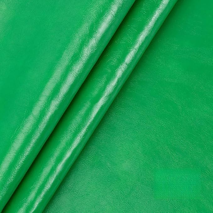 Leather Repair Patch Tape Kit,Self Adhesive Leather Repair Patch,Vinyl Repair Kit for Couches Boat Seats Furniture Cars Sofa Office Chair (Grass Green,7.87"×54.33")