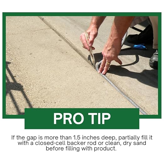 Akonaflex Pro Self-Leveling Expansion Joint Repair - Concrete Crack Filler, Self-Leveling Technology, Great for Driveways & Sidewalks, Caulk, Backer Rod Compatible, Seals Joints (29 Fluid Ounces)