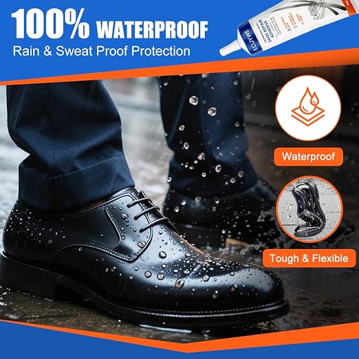 StrongBond Shoe Glue, 2 * 100ML Professional Grade Super Glue for Shoes Boots Leather Repairs Permanent Flexible Waterproof Clear Drying Formula Fast Setting Adhesive for Insoles, Soles, Heels & More