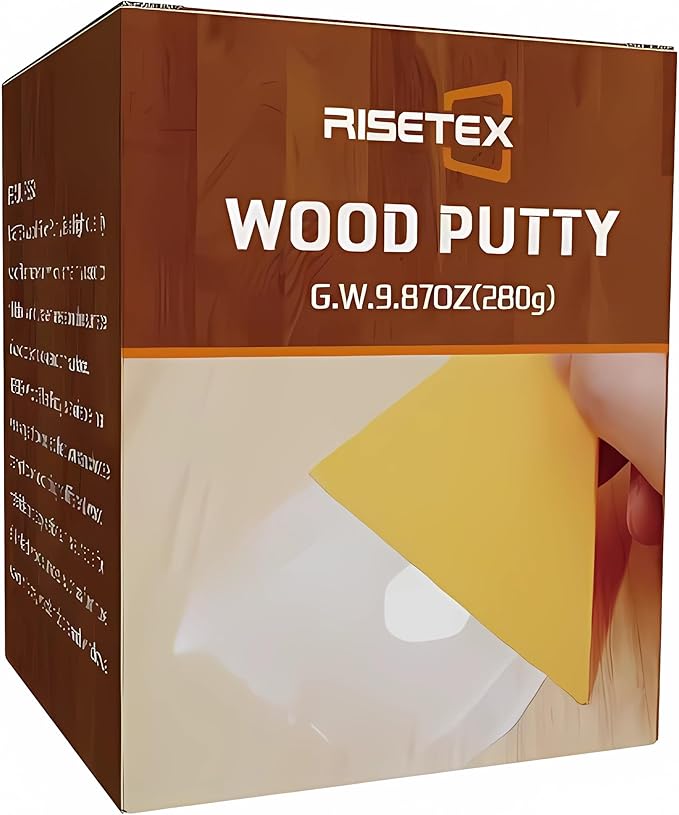Wood Filler Putty,9.87 oz White Wood Filler Stainable and Paintable,Wood Putty,Wooden Repair Kit for Quickly Repair Any Breaks,Cracks, Chips and Defects in Wooden Furniture,Easy to Use and Sand