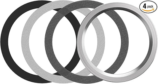 Kone Sink Strainer Gasket Seal Rings, 4 Pack Washers & Lock Nut Fit 3-1/2 Inch Kitchen Sink Drains, No Plumber's Putty Required