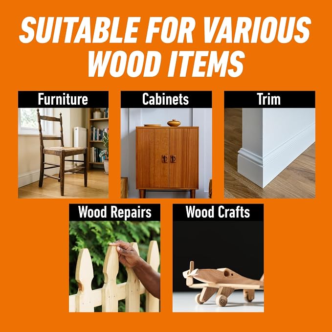 Gorilla Wood Glue, 18 Ounce Bottle, Natural Wood Color, (Pack of 1)